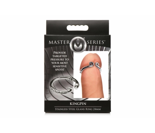 XR Brands Stainless Steel Pressure Ring Silver - Ergonomic Metal Design