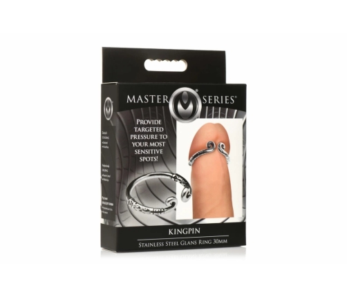 XR Brands Stainless Steel Glans Ring Silver - Precision Comfort Fit