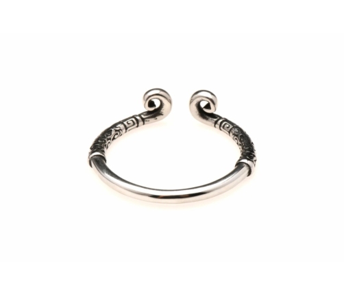 XR Brands Stainless Steel Glans Ring Silver - Precision Comfort Fit