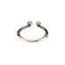 XR Brands Stainless Steel Glans Ring Silver - Precision Comfort Fit