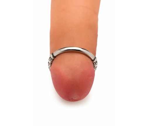 XR Brands Stainless Steel Glans Ring Silver - Precision Comfort Fit