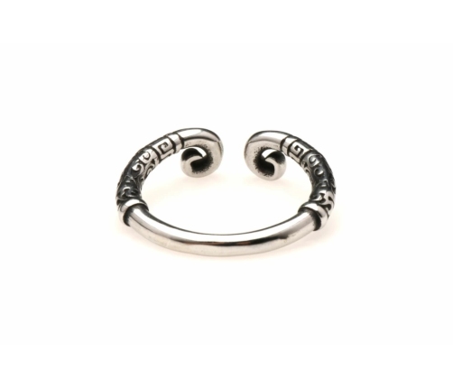 XR Brands Stainless Steel Glans Ring Silver - Precision Comfort Fit