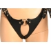 XR Brands Body Harness for Women Black Adjustable Faux Leather
