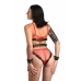 XR Brands Body Harness for Women Black Adjustable Faux Leather