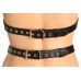 XR Brands Body Harness for Women Black Adjustable Faux Leather
