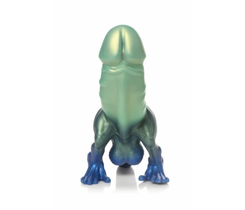 XR Brands Jurassic Series Silicone Prehistoric Model Green-Blue L