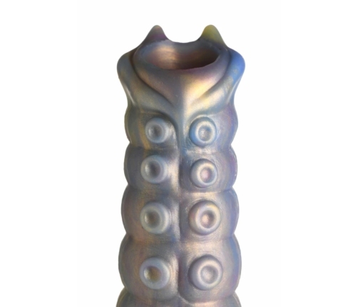 XR Brands Deep Invader Silicone Tentacle with Removable Eggs, Multicolor