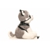 XR Brands Max Plush Dog Grey & White with Harness and Leash Set