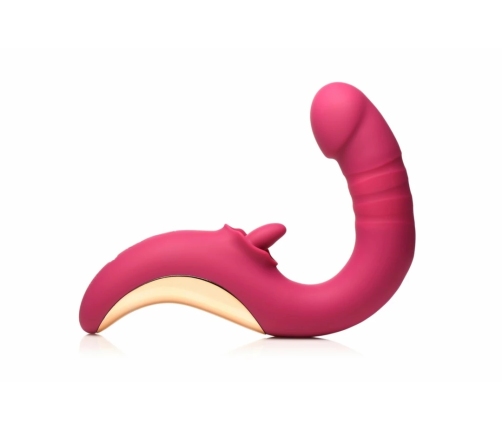 XR Brands Tease & Please Dual-Motion Pink Intimate Device, USB, Silicone