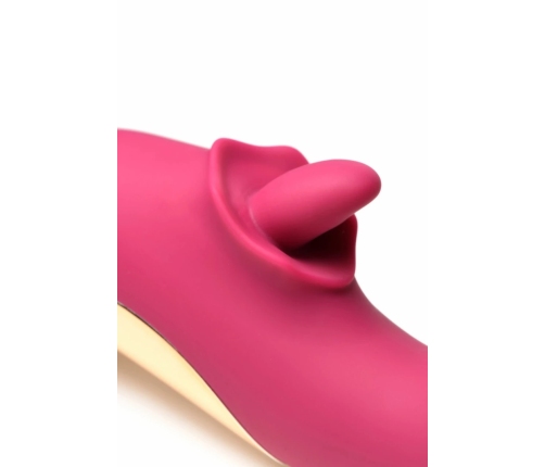 XR Brands Tease & Please Dual-Motion Pink Intimate Device, USB, Silicone