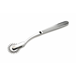 XR Brands Wartenberg Wheel Silver - Precision Sensory Tool, Stainless Steel