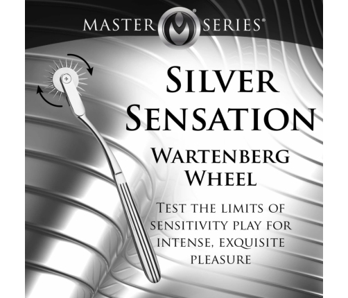XR Brands Wartenberg Wheel Silver - Precision Sensory Tool, Stainless Steel