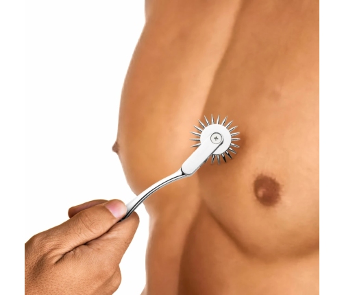 XR Brands Wartenberg Wheel Silver - Precision Sensory Tool, Stainless Steel
