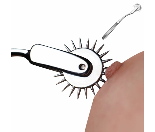 XR Brands Wartenberg Wheel Silver - Precision Sensory Tool, Stainless Steel