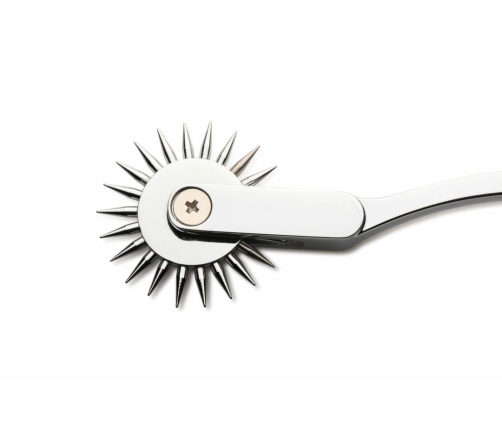 XR Brands Wartenberg Wheel Silver - Precision Sensory Tool, Stainless Steel