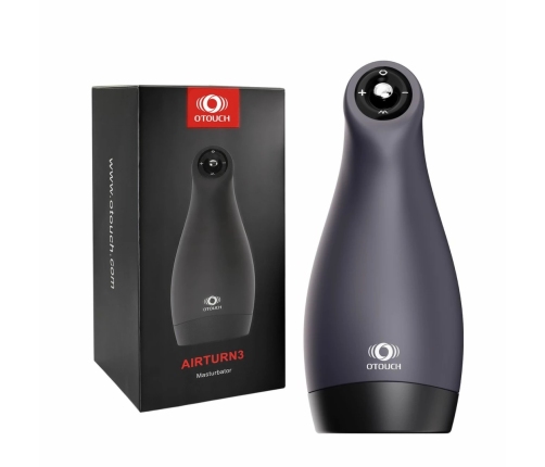 OTOUCH Airturn3 Premium Intimate Device with Vibration & Suction, Black