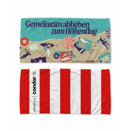 Amorelie Condor Soft Microfiber Towel - Quick-Dry, Grey, 100x50cm