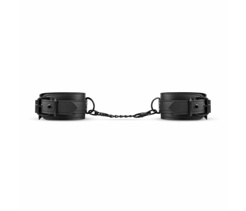 SINNER GEAR Faux Leather Adjustable Handcuffs Black 18-28cm