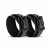 Ouch! Faux Leather Adjustable Ankle Cuffs Black 21-33 cm