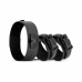 EasyToys Adjustable Faux Leather Collar & Wrist Restraints Set Black