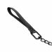 EasyToys Faux Leather Adjustable Collar with Metal Chain Leash 47cm