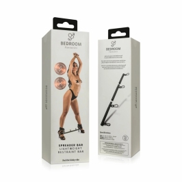 Ouch! Adjustable Spreader Bar Black - Anodized Aluminum, 41-62 cm