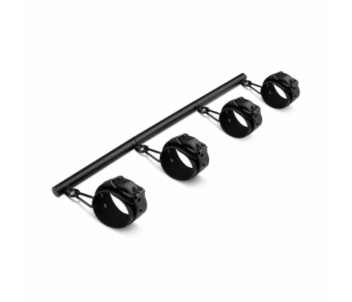 Ouch! Adjustable Spreader Bar Black - Anodized Aluminum, 41-62 cm