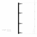 Ouch! Adjustable Spreader Bar Black - Anodized Aluminum, 41-62 cm