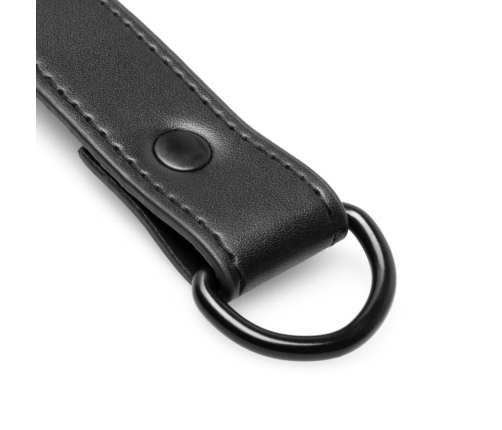 Ouch! Adjustable Faux Leather Hogtie Restraint Set, Black, Universal Size