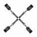 Ouch! Adjustable Faux Leather Hogtie Restraint Set, Black, Universal Size