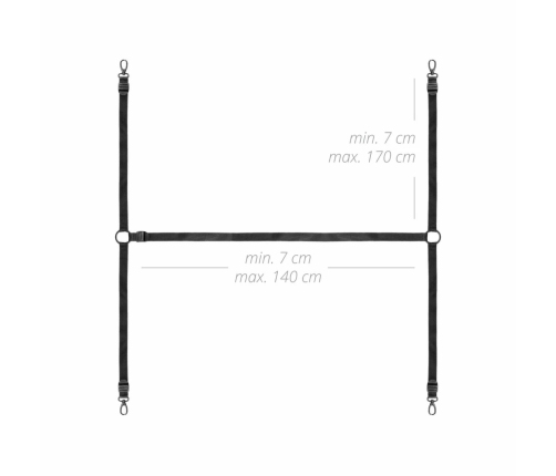 Bedroom Fantasies Model 8719934011106 Adjustable Bed Restraint System Black