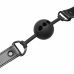 EasyToys Breathable Silicone Ball Gag Black - Adjustable Comfort Fit 4.1cm