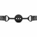 EasyToys Breathable Silicone Ball Gag Black - Adjustable Comfort Fit 4.1cm