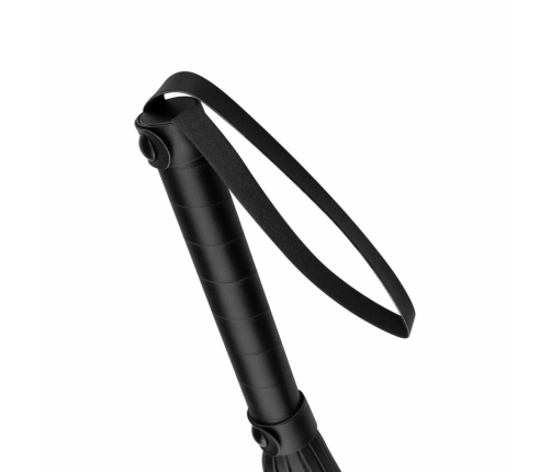 Ouch! Faux Leather Impact Tool Black - Ergonomic Grip, Wrist Loop