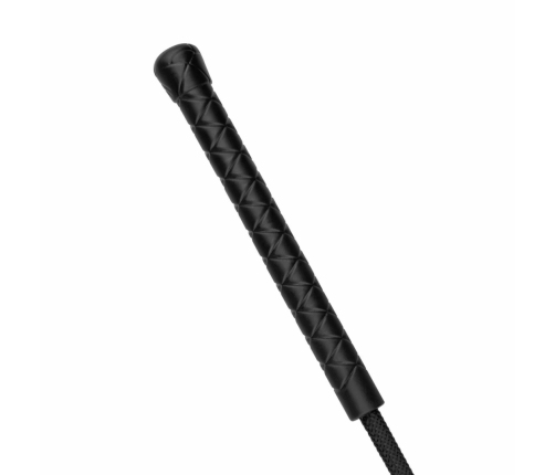 Rimba Faux Leather Crop Whip Black - Durable Handle, Compact Design