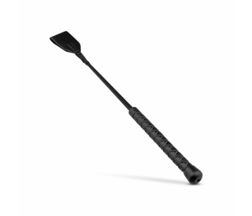 Rimba Faux Leather Crop Whip Black - Durable Handle, Compact Design