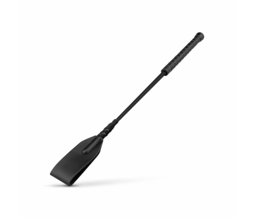 Rimba Faux Leather Crop Whip Black - Durable Handle, Compact Design