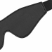 EasyToys Faux Leather Eye Mask Black Comfortable Adjustable Strap