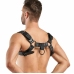 Bruno Adjustable Faux Leather Harness Black 24-32 cm