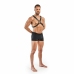 Lionel Adjustable Faux Leather Body Harness Black 26-51 cm
