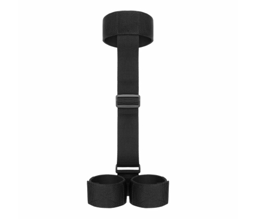 Bedroom Fantasies Soft Straps Adjustable Arm & Neck Restraint Black