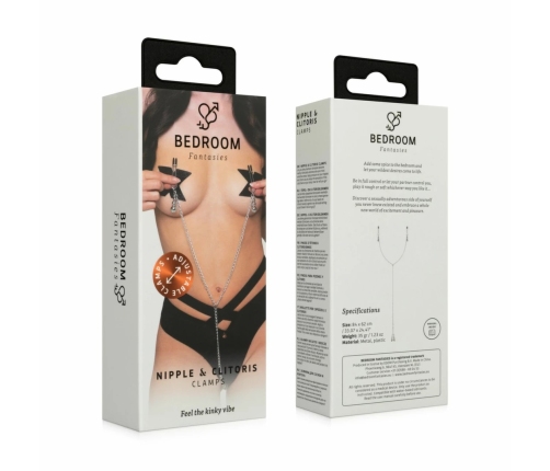 Bedroom Fantasies Adjustable Silver Clamps for Sensitive Zones