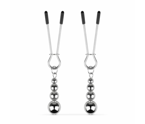 Bedroom Fantasies Silver Adjustable Pressure Nipple Clamp Set