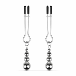Bedroom Fantasies Silver Adjustable Pressure Nipple Clamp Set