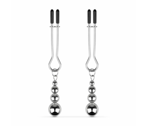Bedroom Fantasies Silver Adjustable Pressure Nipple Clamp Set