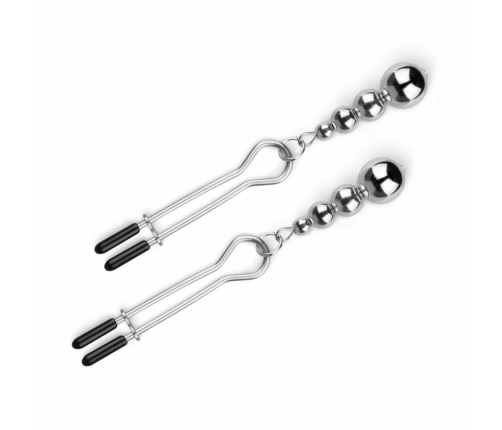 Bedroom Fantasies Silver Adjustable Pressure Nipple Clamp Set