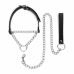 Bedroom Fantasies Silver Collar & Chain Set with Heart Accent