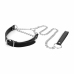 Bedroom Fantasies Silver Collar & Chain Set with Heart Accent