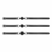 Bedroom Fantasies Adjustable Ball Gag Set 3-Pack Black - Breathable Design
