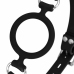 Bedroom Fantasies Silicone O-Gag Black - Adjustable Comfort Strap